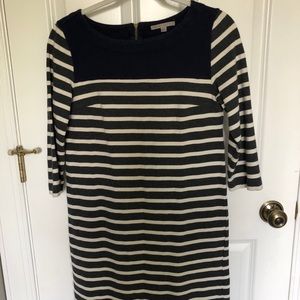 Gap gray and navy shift dress.